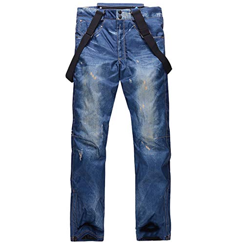 Pantalones De Esquí De Los Hombres con Los Apoyos, A Prueba De Viento Pantalones De Senderismo Impermeables Gruesos Pantalones De Nieve Relleno De Algodón para Niños Snowboard Acampar Pantalones De Esquí De Los Hombres con Los Apoyos, A Prueba De Viento Pantalones De Senderismo Impermeables Gruesos Pantalones De Nieve Relleno De Algodón para Niños Snowboard Acampar