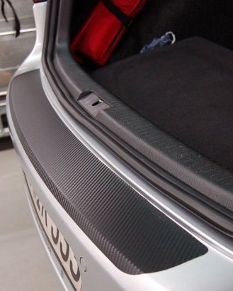 Protector de parachoques trasero de estilo carbono, para Citroen C4 Picasso (desde 2014)