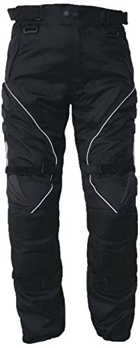 Protectwear Pantalón de moto, Pantalón textil WCT-703 negro Talla 62 / 5XL