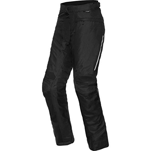 REV'IT! Pantalones de Motocicleta Factor 4 Textilhose Schwarz XXL (Extra Lang), Caballeros, Enduro/Reiseenduro, Todo el año, Negro Mate