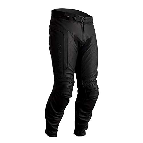 RST Axis CE Pantalones de Moto de Cuero Negro EU42