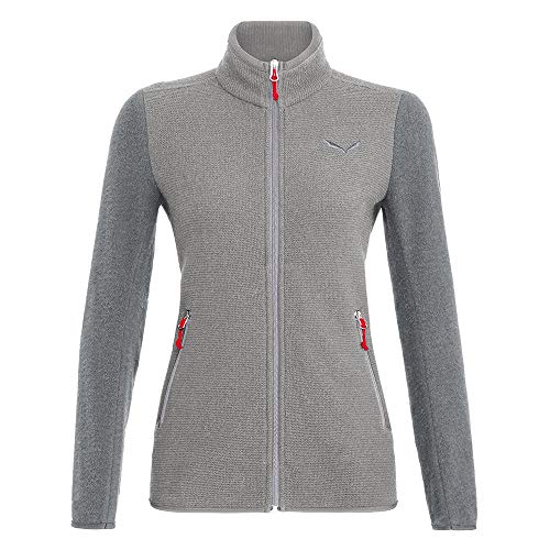 SALEWA Fanes Sarner Light - Chaqueta para Mujer, Color Plateado Melange, Talla del Fabricante: 50/44 SALEWA Fanes Sarner Light - Chaqueta para Mujer, Color Plateado Melange, Talla del Fabricante: 50/44