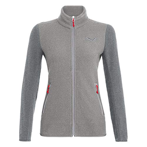 SALEWA Fanes Sarner Light - Chaqueta para Mujer, Color Plateado Melange, Talla del Fabricante: 50/44