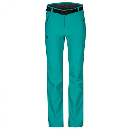 SALEWA Wanderhose Merrick 2.0 SW W Reg Pants - Pantalones para Mujer, Color Turquesa, Talla L SALEWA Wanderhose Merrick 2.0 SW W Reg Pants - Pantalones para Mujer, Color Turquesa, Talla L