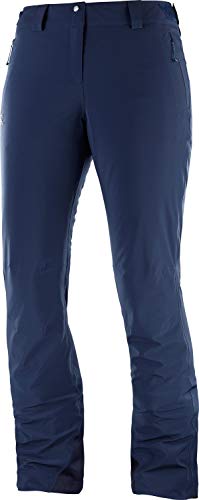 SALOMON Icemania Pant M Pantalón de esquí, Mezcla de sintéticos, Hombre, Azul (Night Sky), L
