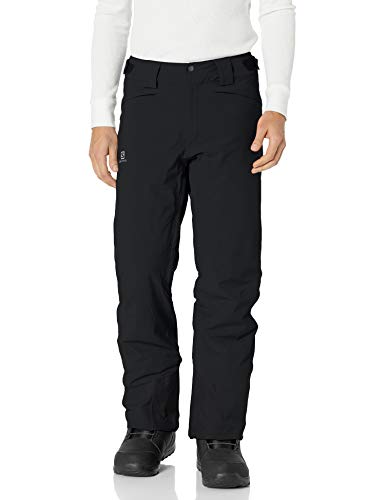 SALOMON Icemania Pant M Pantalón de esquí, Mezcla de sintéticos, Hombre, Negro, XL
