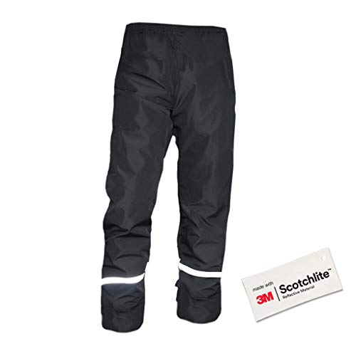 Salzmann 3M Pantalones de Lluvia Reflectantes | Pantalones de Senderismo Impermeables y Ligeros | Fabricado con 3M Scotchlite