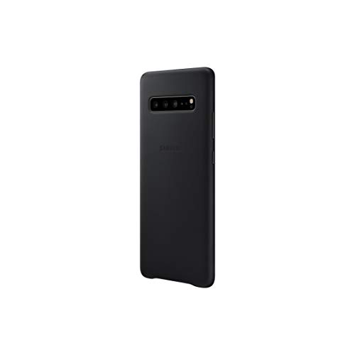 Samsung Funda Protectora de Piel para Galaxy S10 5G – Funda Oficial Samsung Galaxy S10 5G – Funda de Piel auténtica Resistente para Galaxy S10 5G – Negro