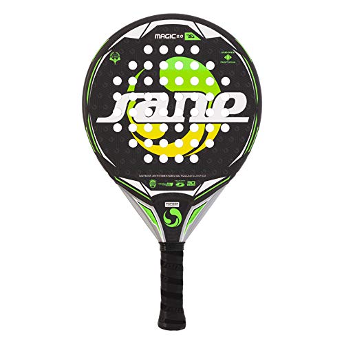 Sane Magic 2.0 3D Pala de Padel, Adultos Unisex, Negro, Verde, Amarillo, Blanco, Mediano