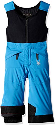 Spyder Mini Expedition - Pantalón de esquí para niños, Color Azul y Negro