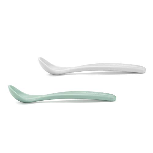 SUAVINEX Pack 2 Cucharas Infantiles Bebé, Ideal para Papillas y Potitos, Apta para Lavavajillas, para Bebés +6 Meses, Azul SUAVINEX Pack 2 Cucharas Infantiles Bebé, Ideal para Papillas y Potitos, Apta para Lavavajillas, para Bebés +6 Meses, Azul