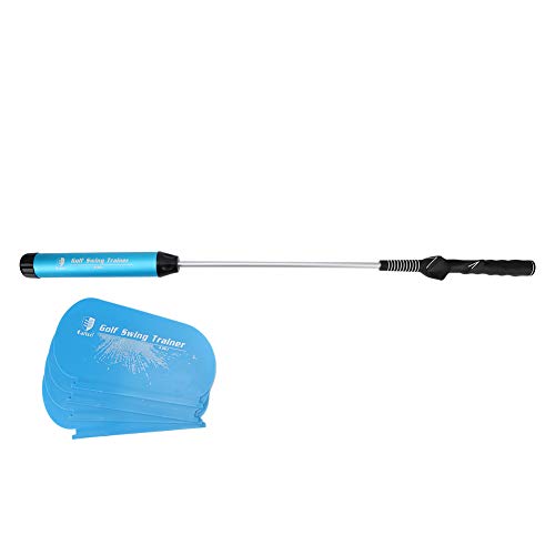 TANKE Multifuncional Wind Power Golf Stick Swing Trainer Practicing Warm Up Accesorio (azul) 880g