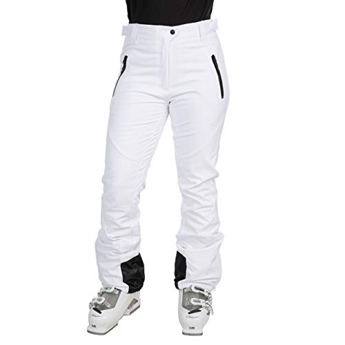 Trespass Pantalones de esquí para Mujer Tp50 Amaura, Mujer, Pantalones de esquí, FABTSKL20006_WHTXXL, Blanco, XXL