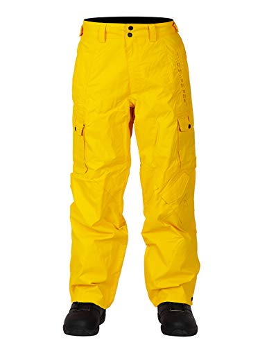 Two Bare Feet Men's Blizzard, Pantalones de esquí para Hacer Snowboard, Ventisca, Hombre, Color Sun Yellow, tamaño L