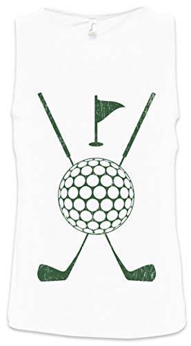Urban Backwoods Golf Tools Men Uomo Canotta Tank Top Vest Blanco Talla 3XL