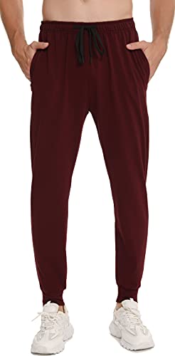 Vlazom Jogging para Hombre Pantalones Deportivos de Algodón Hombres Joggers Largos Pantalones para Hombre Pantalones Casuales con Cordón y Bolsillo Todo el Año