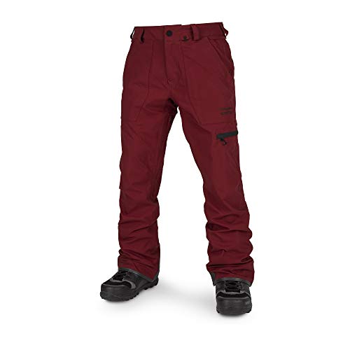 Volcom Gore-tex Pantalón de nieve elástico de 2 capas para hombre - Rojo - Small