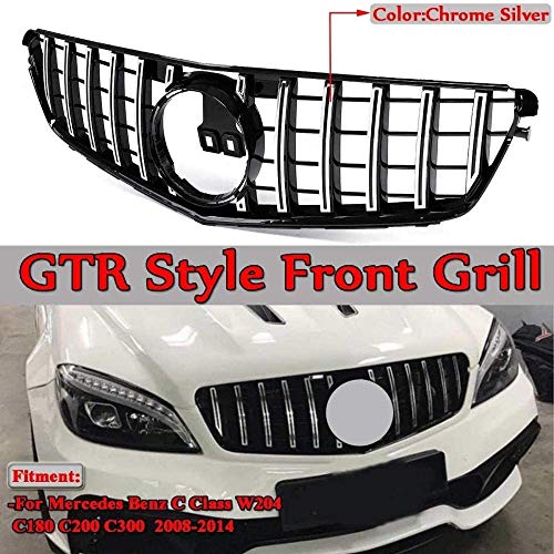 ZFXNB Rejilla W204, Rejilla De Parachoques, Rejilla Cromada, Versión GTR para Clase C W204 C200 C300 2008-2014 Accesorios Modificados (Excepto El Modelo C63) ZFXNB Rejilla W204, Rejilla De Parachoques, Rejilla Cromada, Versión GTR para Clase C W204 C200 C300 2008-2014 Accesorios Modificados (Excepto El Modelo C63)