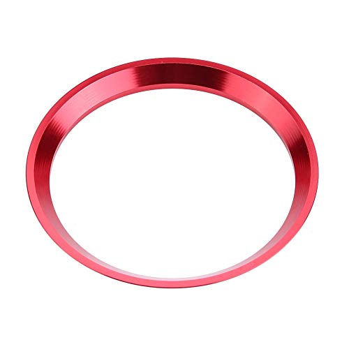 Anillo del volante del automóvil Cubierta del volante Compatible con Mercedes Benz CLA GLK Clase A W204 W246 W176 W117 (2 colores) (Color : Red)