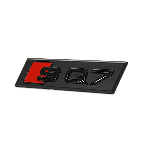 Audi 4M0071805 Emblema de color negro para parrilla delantera de radiador Exclusive Black Edition, para SQ7 (4M) Facelift