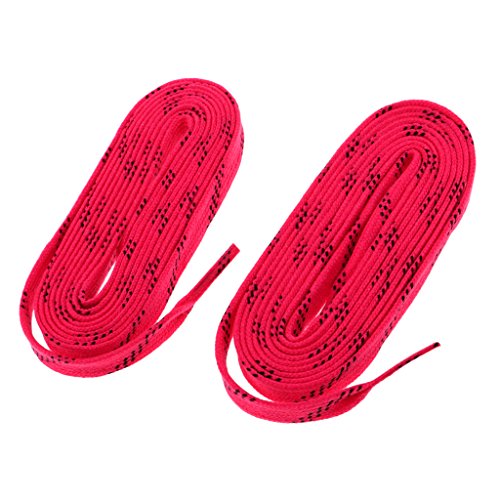 Baoblaze 2 Pedazos de Cordónes de Zapatos de Hockey de Nylón Multiusos para Deportista Multiusos Unisexo Botas - Rosa, 96 Pulgadas