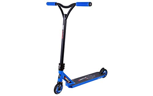 BESTIAL WOLF Booster B18, Scooter Pro, Manillar Negro y Tabla Color (Blue)