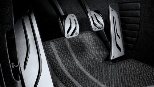 BMW Original Pedal Cojines LHD Acero Inoxidable M Performance para 1er F20 F21 – Automático