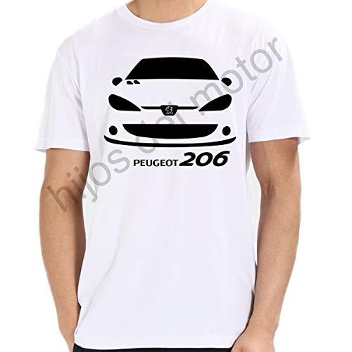 Camiseta Peugeot 206 GTI (Blanco, L)