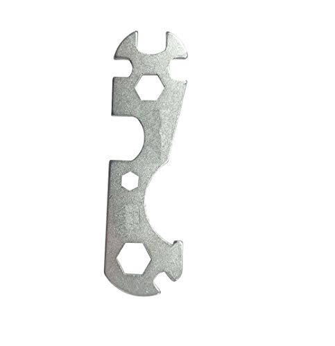 Ducomi Llave plana para conos y contratuercas de los bujes de las ruedas y pedales 9 en 1 con llave para el anillo - Ideales para reparaciones rápidas y mantenimiento diario de la bicicleta Ducomi Llave plana para conos y contratuercas de los bujes de las ruedas y pedales 9 en 1 con llave para el anillo - Ideales para reparaciones rápidas y mantenimiento diario de la bicicleta