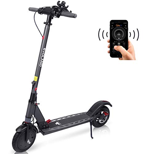 EVOLAND Patinete Eléctrico, Scooter Eléctrico con control de aplicaciones, Velocidad Máxima 25km/h | Alcance 30KM | Motor Brushless 36V 350W, 3 Modos de Velocidad, Diseño Plegable, para Adultos. EVOLAND Patinete Eléctrico, Scooter Eléctrico con control de aplicaciones, Velocidad Máxima 25km/h | Alcance 30KM | Motor Brushless 36V 350W, 3 Modos de Velocidad, Diseño Plegable, para Adultos.