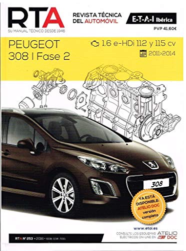 FELLOJA Manual DE Taller Peugeot 308 I Fase 2 1.6 HDI 112-115CV R253+Chaleco Reflectante