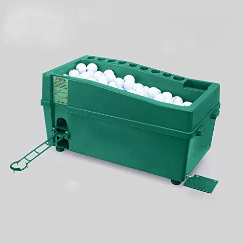 Fetcoi - Dispensador automático de pelotas de golf de alta calidad, sin electricidad, con soporte de pie ajustable de arriba a abajo.