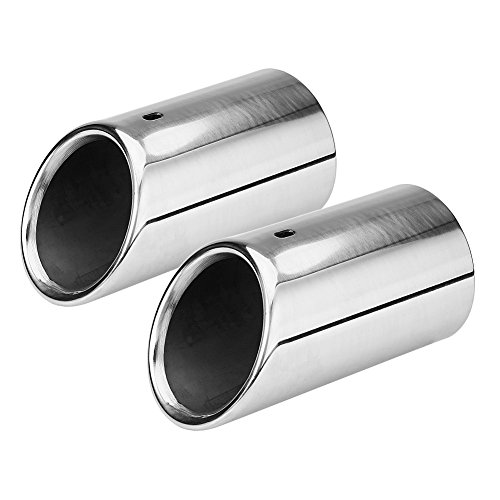 Gorgeri 1 par de tubos de escape silenciosos de acero inoxidable para A4 B8 2007-2014