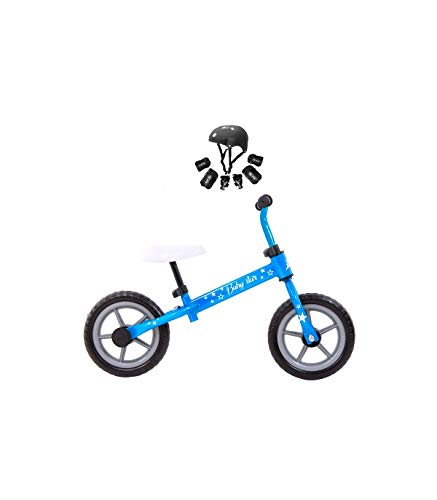 Grupo K-2 Bicicleta De Iniciación Sin Pedales para Niños con Cuadro de Acero Resistente | con Manillar Ergonómico y Sillín Ajustable | Rueda de 10" | para Niños de 2 a 5 Años | Azul
