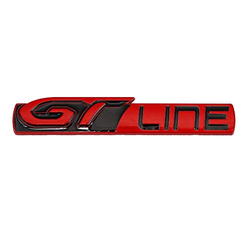 GT Line Pegatina de coche Metal Emblem Decal Insignia para Peugeot GT RCZ 508 3008 5008 Forte Optima Picanto Sorento Megane (Color Name : GT Line sticker)
