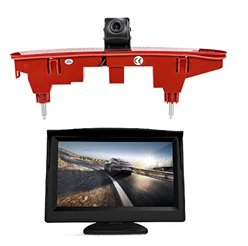 HD 720p Impermeable Reemplazo Coche Trasera Vista cámara de Marcha atrás Luz de Freno + Monitor TFT LCD 5.0" Pulgadas para Transporter Peugeot Partner Citroen Berlingo Partner II 08-16 HD 720p Impermeable Reemplazo Coche Trasera Vista cámara de Marcha atrás Luz de Freno + Monitor TFT LCD 5.0" Pulgadas para Transporter Peugeot Partner Citroen Berlingo Partner II 08-16