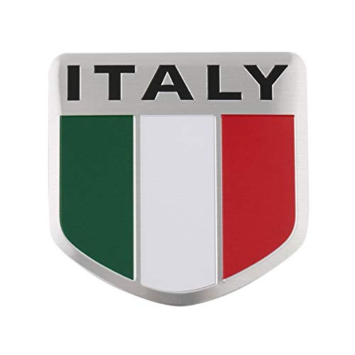 Heaviesk 3D De Aluminio Mapa De Italia Bandera Nacional Etiqueta Engomada del Coche Car Styling para Fiat Iveco Lamborghini Alfa Romeo DeTomaso Maserati Zagato