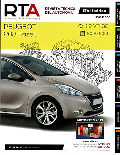 HERRAMIENTA FORJADA Manual DE Taller Peugeot 208 Fase 1-1.2 VTi de 82cv 2012-14 R281+Chaleco Reflectante