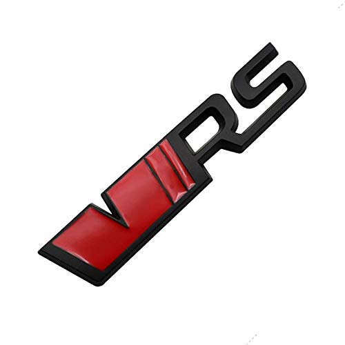 HHTY Pegatina VRS del Metal 3D del Coche para VW Skoda Kamiq Octavia Superb Karoq Coche Tronco de la Parrilla Emblema Etiqueta Etiquetas engomadas (Color Name : Sticker Red)