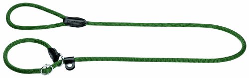 Hunter - Correa de perro perdiguero de estilo libre, collar integrado, robusto, resistente a la intemperie, 1.0 / 170 cm, verde oliva