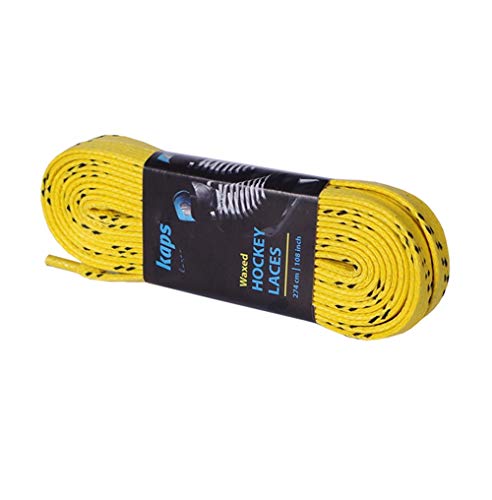 Kaps Agujetas enceradas para Patines Profesionales de Hockey sobre Hielo, Patines en línea sobre Ruedas, algodón de Calidad, Hecho en Europa (305 cm - 120 Pulgadas - Amarillo) Kaps Agujetas enceradas para Patines Profesionales de Hockey sobre Hielo, Patines en línea sobre Ruedas, algodón de Calidad, Hecho en Europa (305 cm - 120 Pulgadas - Amarillo)
