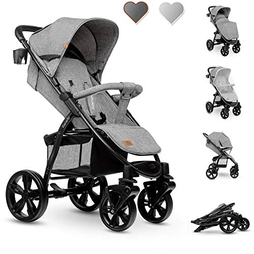 Lionelo Annet Silla de Paseo 58 x 86,5 x 110 cm Para niños hasta 22 kg 0-48M Ajuste del respaldo hasta posición horizontal Capucha XXL Plegable fácil con ventana Mosquitera Concrete Lionelo Annet Silla de Paseo 58 x 86,5 x 110 cm Para niños hasta 22 kg 0-48M Ajuste del respaldo hasta posición horizontal Capucha XXL Plegable fácil con ventana Mosquitera Concrete
