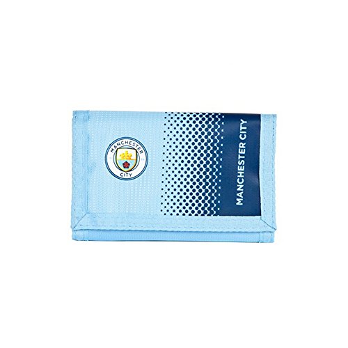 Manchester City FC Official - Cartera de cierre adhesivo y colores en degradado (Talla Única/Azul cielo)
