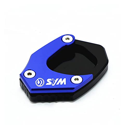 Motocicleta CNC Pata de Cabra Lateral para SYM FNX150 2019 Motorcycle Accessories Long Pad CNC Soporte Soporte Soporte De Extensión (Color : Blue)