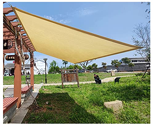 "N/A" Toldo Vela de jardín, Malla de Sombra para terraza a Prueba de Sol y calorífugo, Lona de Sombra Rectangular, Varios tamaños, con Cuerda de 5 m(Size:6×6m)