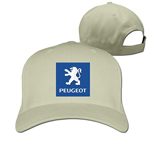 New Customized General Motors Peugeot Logo Funny 100% Cotton Cricket Cap for Mens Casquette Black Sombreros y Gorras