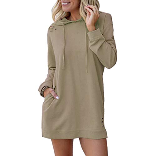 OverDose mujer De La Manera Nueva Sudadera con Capucha De Manga Larga Suelta Ocasional Larga Sudadera OtoñO Jumper Pullover Vestido OverDose mujer De La Manera Nueva Sudadera con Capucha De Manga Larga Suelta Ocasional Larga Sudadera OtoñO Jumper Pullover Vestido