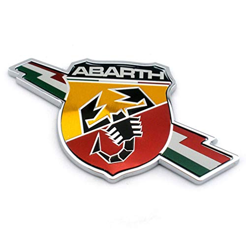 Para El Logotipo Del Emblema De La Parrilla Delantera Fiat 500 ABARTH LOGO, Placa De IdentificacióN Del Coche, Accesorios Del Coche, Logotipo Del Capó