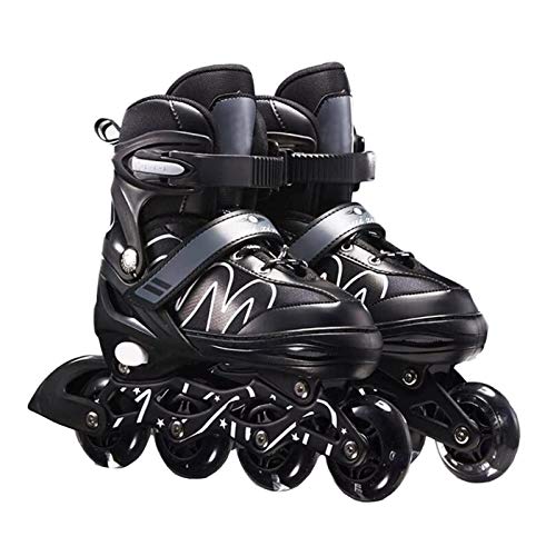 Patines en línea ajustables unisex, para hombres y mujeres, patines de fitness para niños y niñas principiantes, talla 26-42 Patines en línea ajustables unisex, para hombres y mujeres, patines de fitness para niños y niñas principiantes, talla 26-42