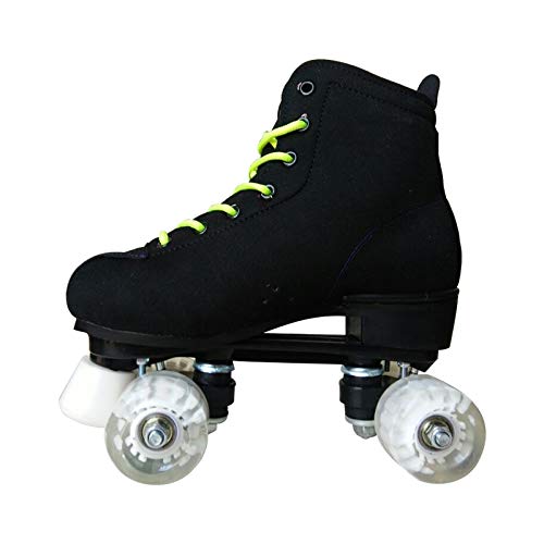 Patines para mujer, cuero artificial, patines de doble línea, para mujeres, hombres, adultos, dos líneas, patines con cuatro colores, 4 ruedas 41 (25,5 cm) Patines para mujer, cuero artificial, patines de doble línea, para mujeres, hombres, adultos, dos líneas, patines con cuatro colores, 4 ruedas 41 (25,5 cm)